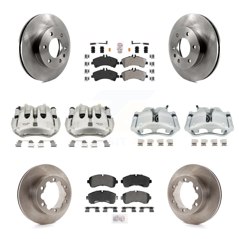Transit Auto KC8-103249N Disc Brake Kit for 2007-2018 Freightliner Sprinter 3500, Mercedes-Benz Sprinter 3500XD, Mercedes-Benz Sprinter 3500 & more - Front and Rear product image