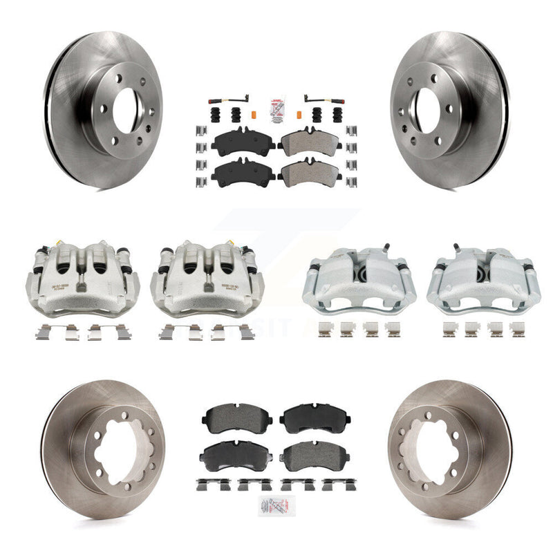 Transit Auto KC8-103249N Disc Brake Kit for 2007-2018 Freightliner Sprinter 3500, Mercedes-Benz Sprinter 3500XD, Mercedes-Benz Sprinter 3500 & more - Front and Rear product image