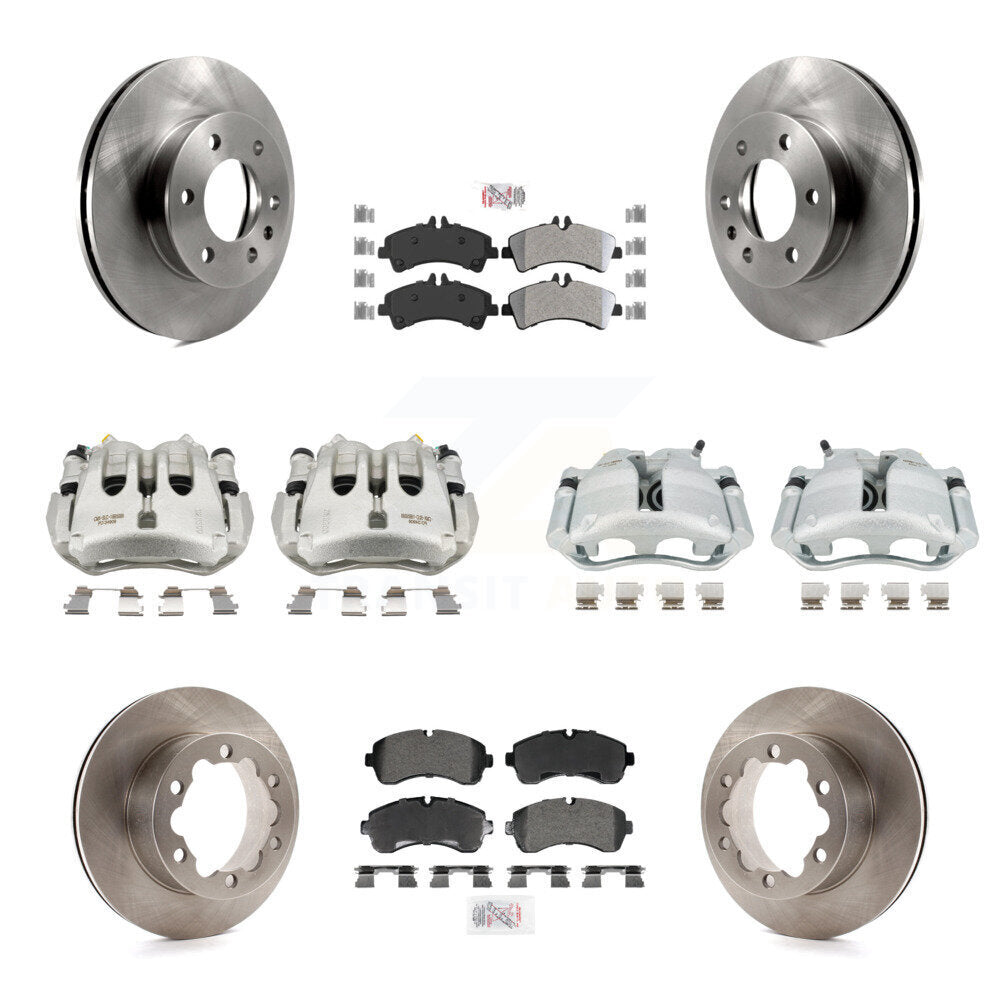 Transit Auto KC8-103250N Disc Brake Kit for 2007-2018 Freightliner Sprinter 3500, Mercedes-Benz Sprinter 3500XD, Mercedes-Benz Sprinter 3500 & more - Front and Rear product image