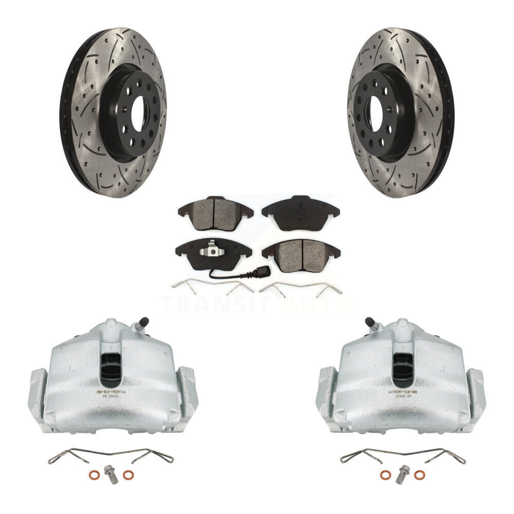 Transit Auto KCD-100001S Disc Brake Kit for 2006-2018 Volkswagen Beetle, Volkswagen Jetta, Volkswagen GTI & more - Front product image