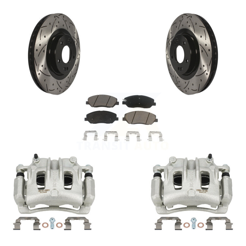 Transit Auto KCD-100002C Disc Brake Kit for 2013-2016 Hyundai Santa Fe, Hyundai Santa Fe XL - Front product image