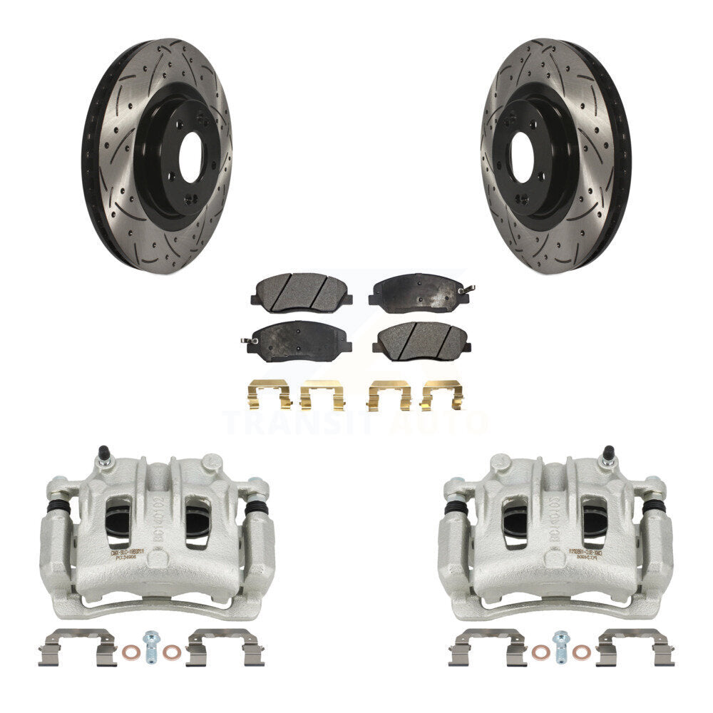 Transit Auto KCD-100002P Disc Brake Kit for 2013-2016 Hyundai Santa Fe, Hyundai Santa Fe XL - Front product image