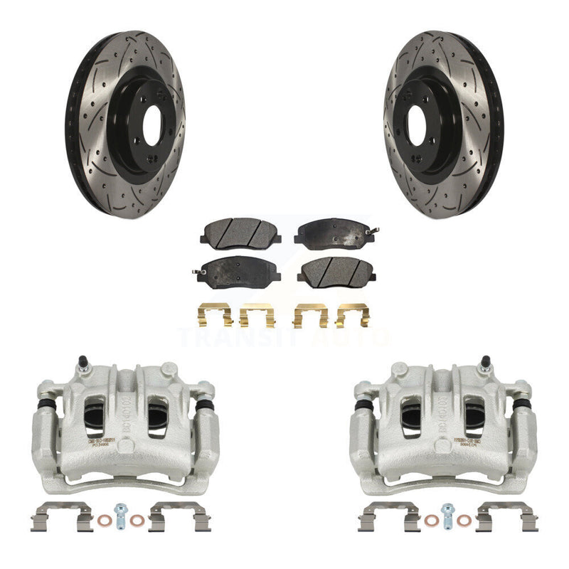 Transit Auto KCD-100002P Disc Brake Kit for 2013-2016 Hyundai Santa Fe, Hyundai Santa Fe XL - Front product image