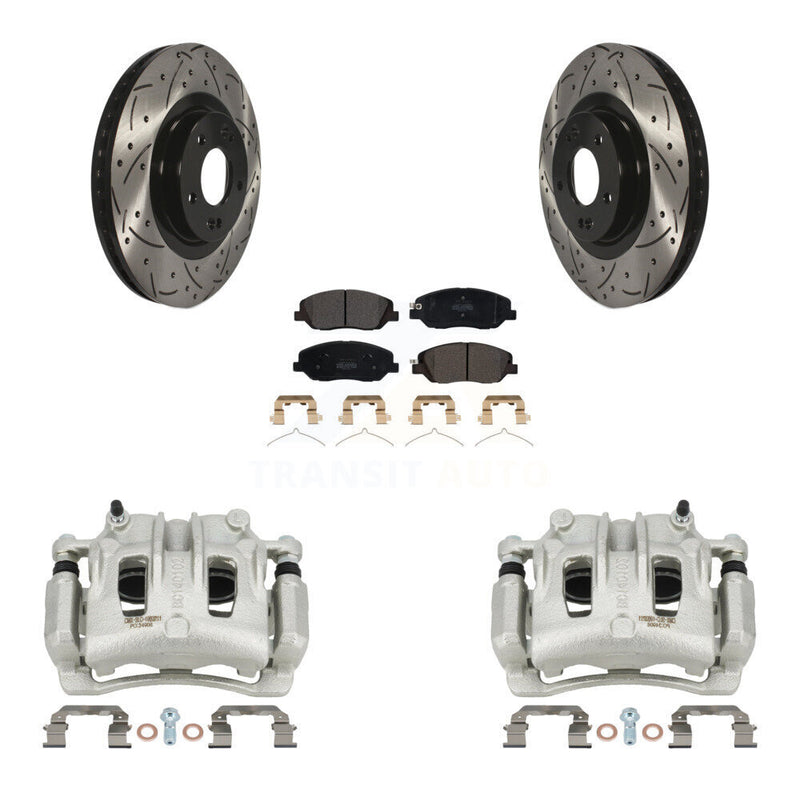 Transit Auto KCD-100004P Disc Brake Kit for 2017-2019 Hyundai Santa Fe, Hyundai Santa Fe XL - Front product image