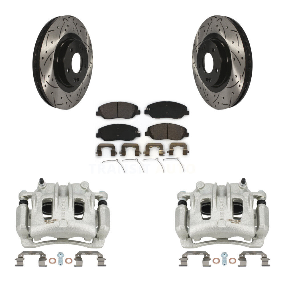 Transit Auto KCD-100004T Disc Brake Kit for 2017-2019 Hyundai Santa Fe, Hyundai Santa Fe XL - Front product image