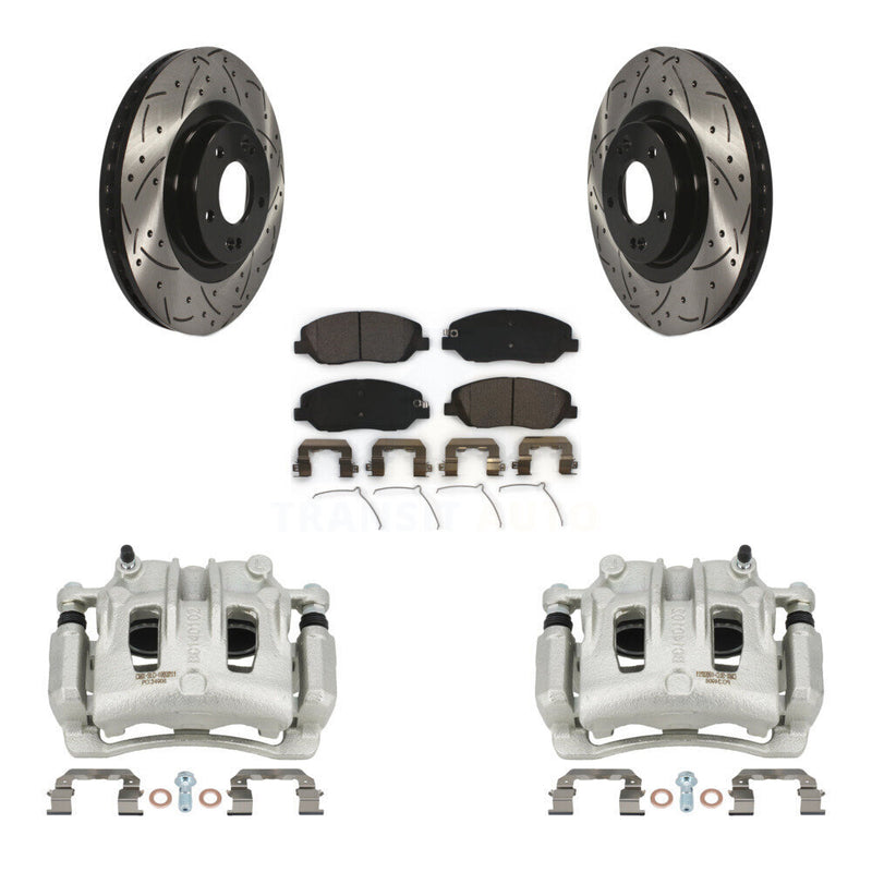 Transit Auto KCD-100004T Disc Brake Kit for 2017-2019 Hyundai Santa Fe, Hyundai Santa Fe XL - Front product image