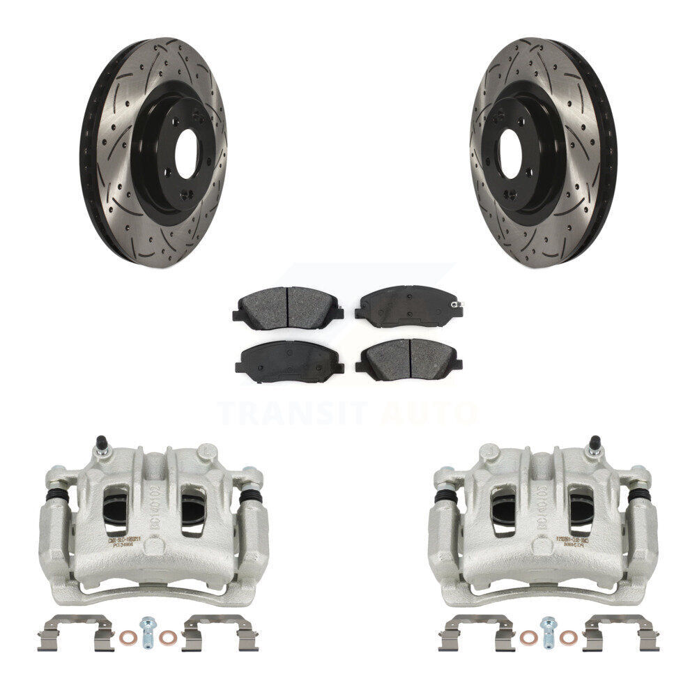 Transit Auto KCD-100005S Disc Brake Kit for 2017-2019 Hyundai Santa Fe, Hyundai Santa Fe XL - Front product image