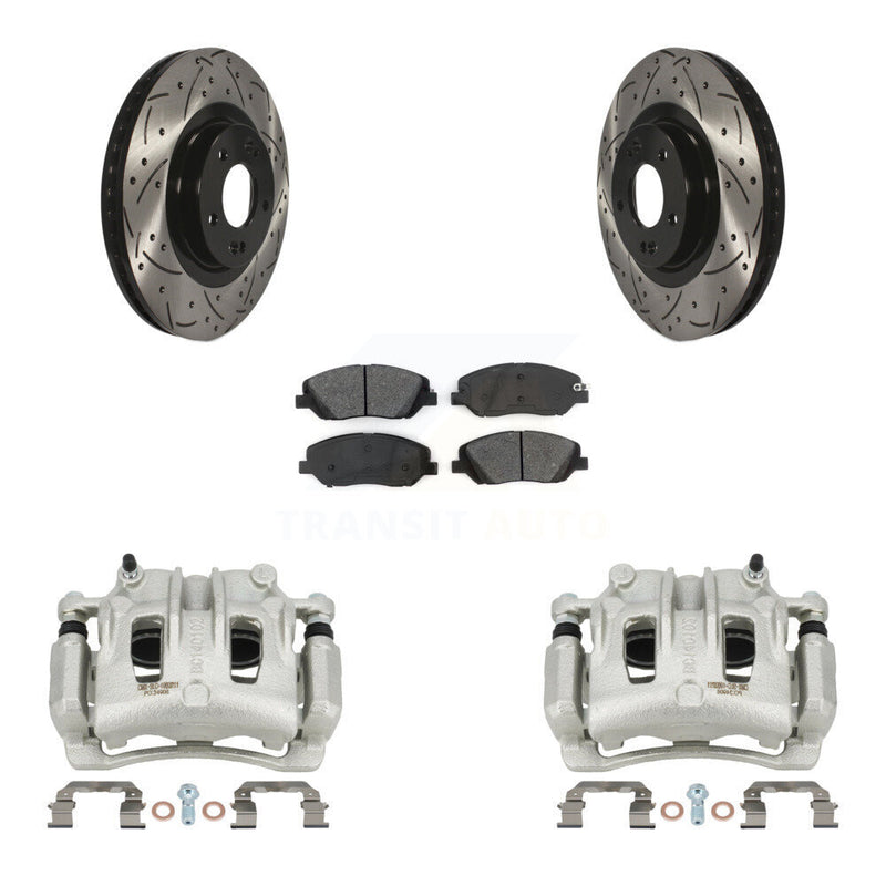 Transit Auto KCD-100005S Disc Brake Kit for 2017-2019 Hyundai Santa Fe, Hyundai Santa Fe XL - Front product image
