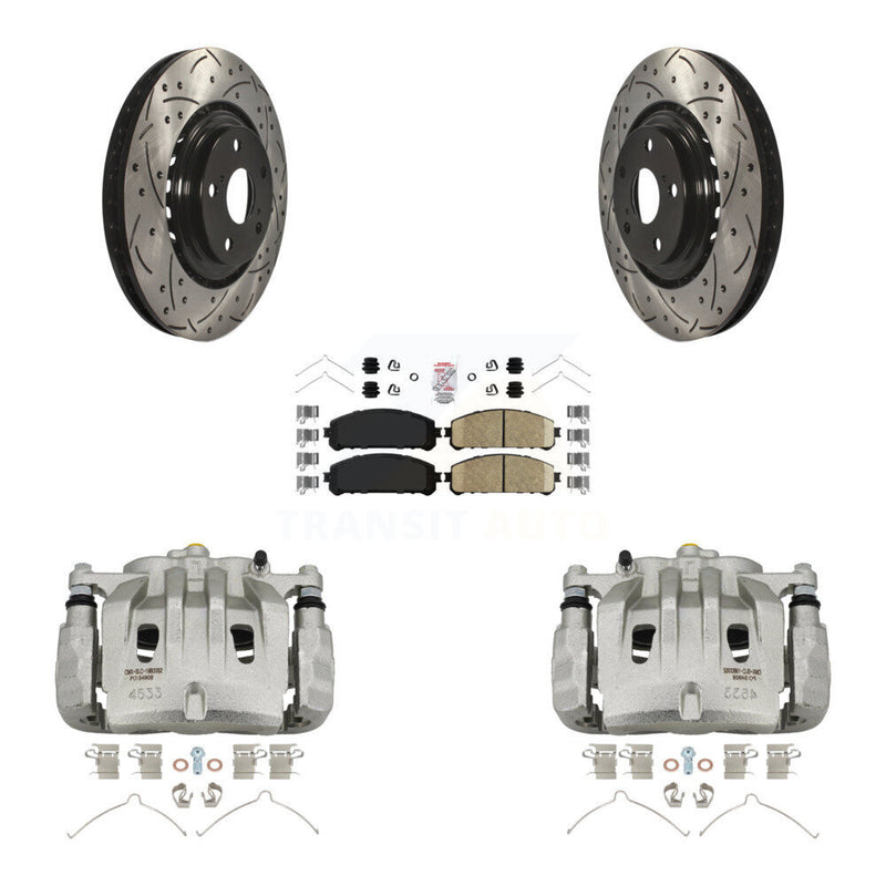 Transit Auto KCD-100009N Disc Brake Kit for 2008-2021 Lexus NX300, Lexus NX200t, Lexus NX300h & more - Front product image