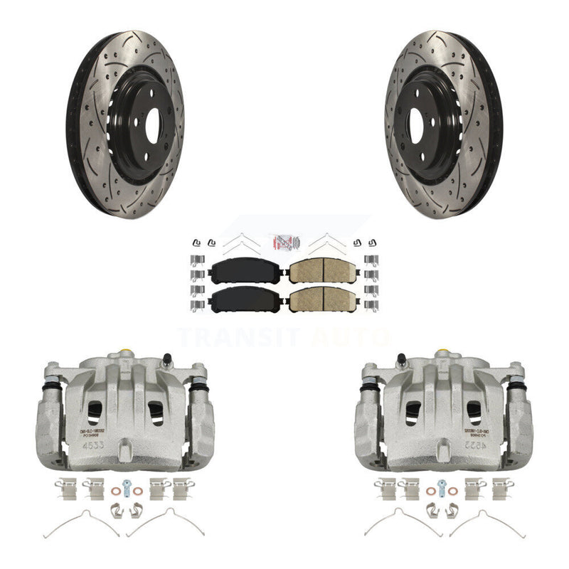 Transit Auto KCD-100010N Disc Brake Kit for 2008-2021 Lexus NX300, Lexus NX200t, Lexus NX300h & more - Front product image
