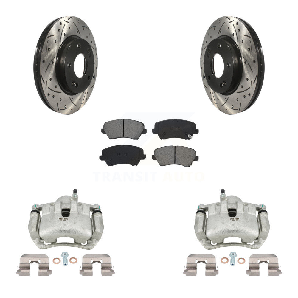 Transit Auto KCD-100012S Disc Brake Kit for 2016-2018 Hyundai Elantra GT, Kia Forte, Kia Forte Koup & more - Front product image