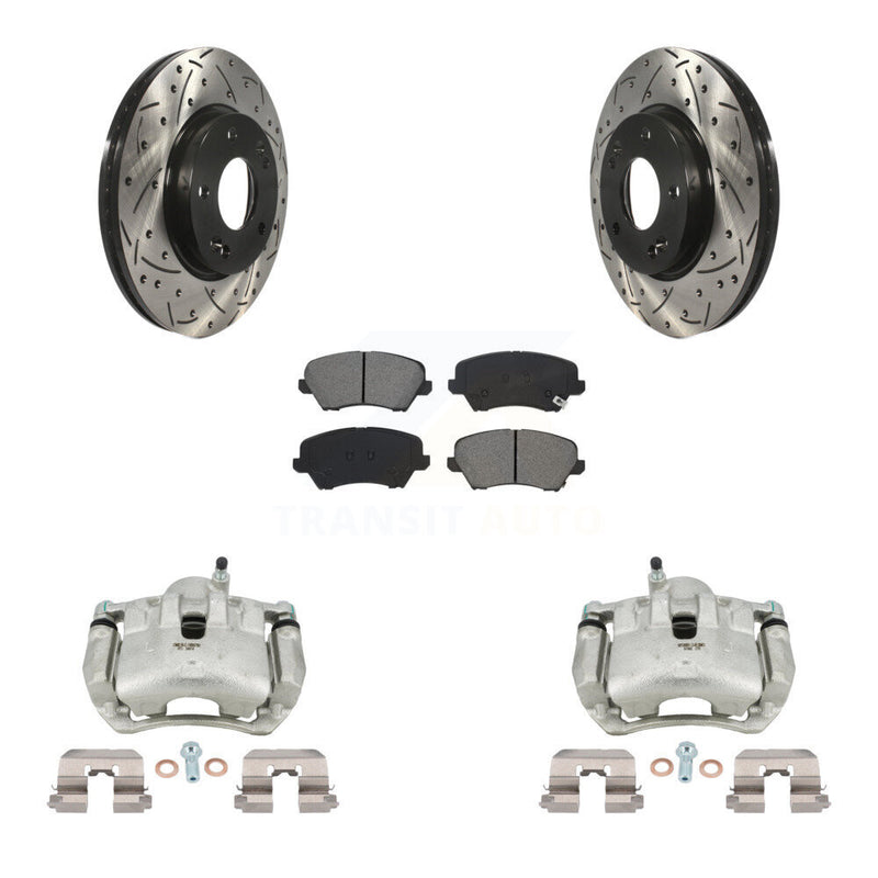 Transit Auto KCD-100012S Disc Brake Kit for 2016-2018 Hyundai Elantra GT, Kia Forte, Kia Forte Koup & more - Front product image
