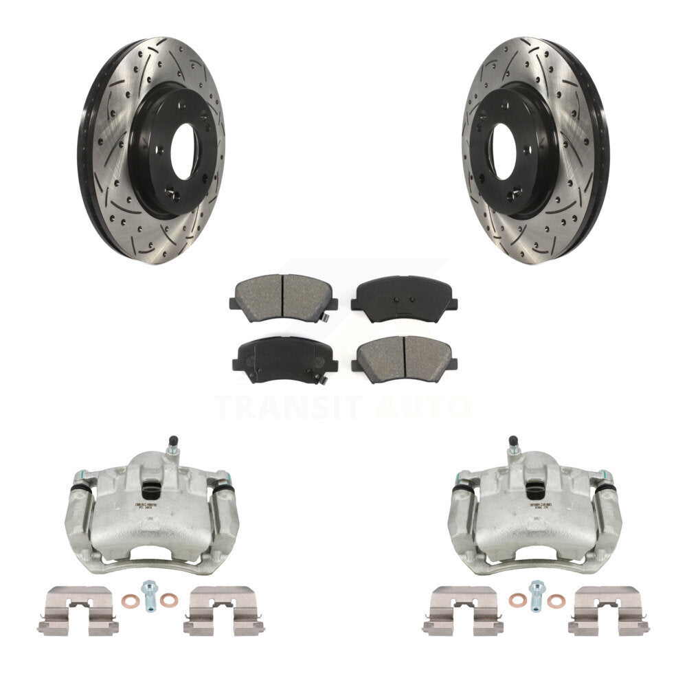 Transit Auto KCD-100013S Disc Brake Kit for 2013-2016 Hyundai Elantra GT, Kia Forte, Kia Forte5 & more - Front product image
