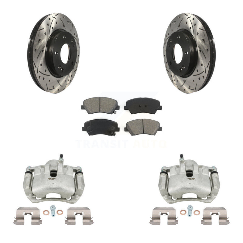Transit Auto KCD-100013S Disc Brake Kit for 2013-2016 Hyundai Elantra GT, Kia Forte, Kia Forte5 & more - Front product image