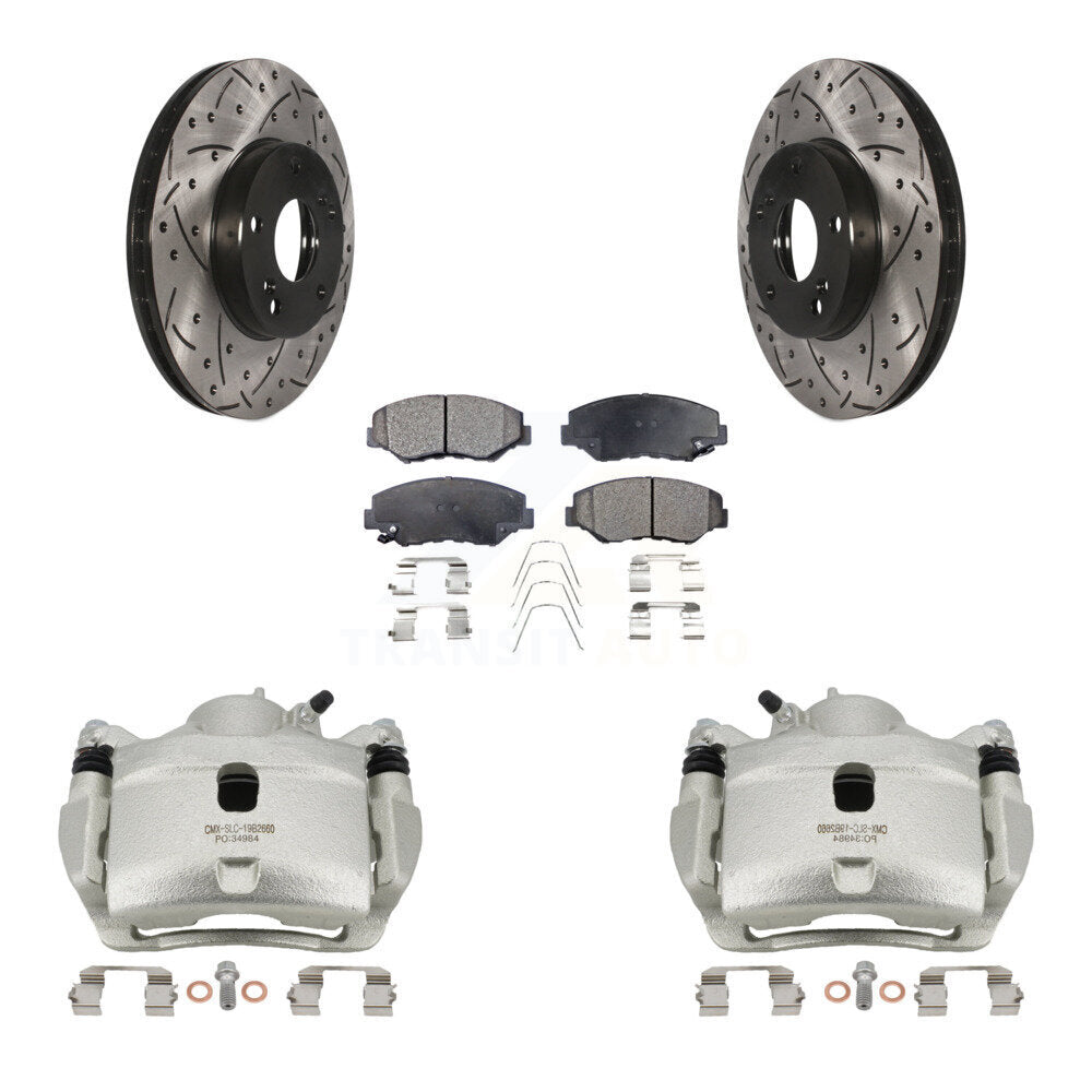 Transit Auto KCD-100014T Disc Brake Kit for 2005-2017 Honda CR-Z, Honda Civic, Acura ILX & more - Front product image