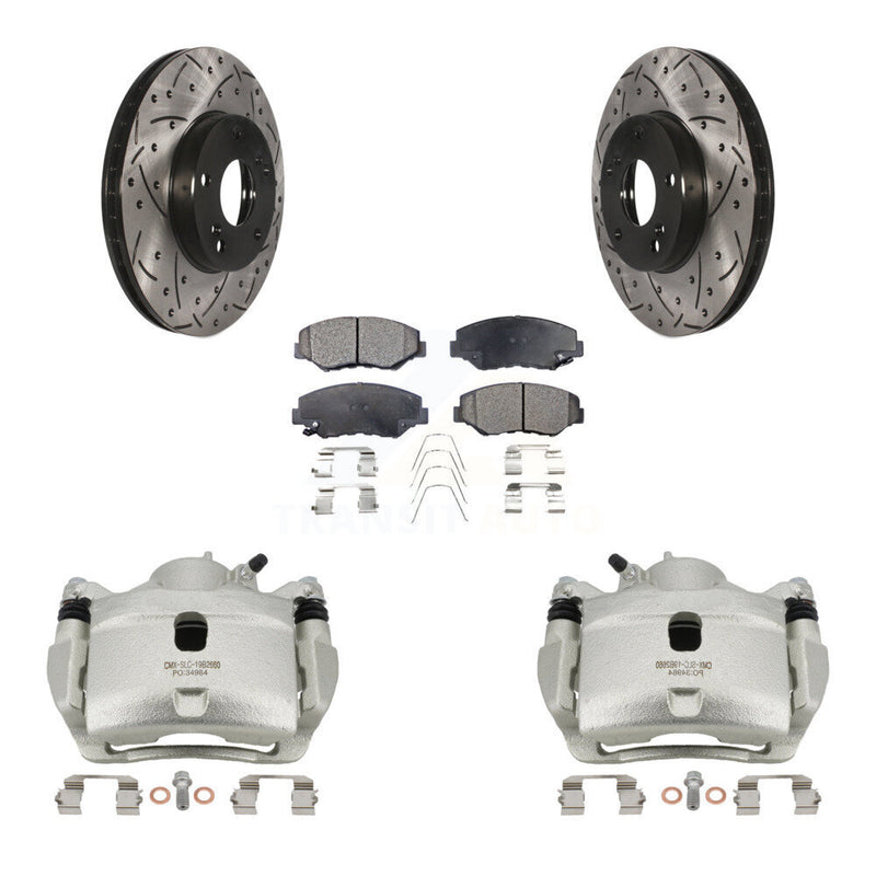 Transit Auto KCD-100014T Disc Brake Kit for 2005-2017 Honda CR-Z, Honda Civic, Acura ILX & more - Front product image