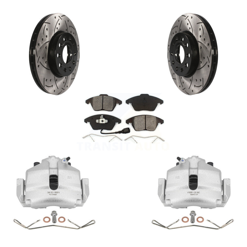 Transit Auto KCD-100017S Disc Brake Kit for 2006-2019 Volkswagen Beetle, Volkswagen Jetta, Volkswagen Golf & more - Front product image