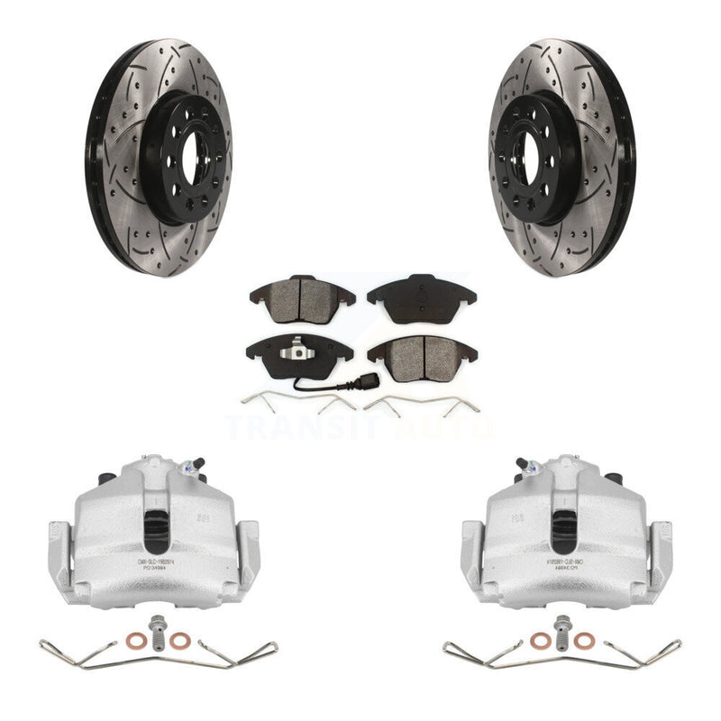 Transit Auto KCD-100017S Disc Brake Kit for 2006-2019 Volkswagen Beetle, Volkswagen Jetta, Volkswagen Golf & more - Front product image