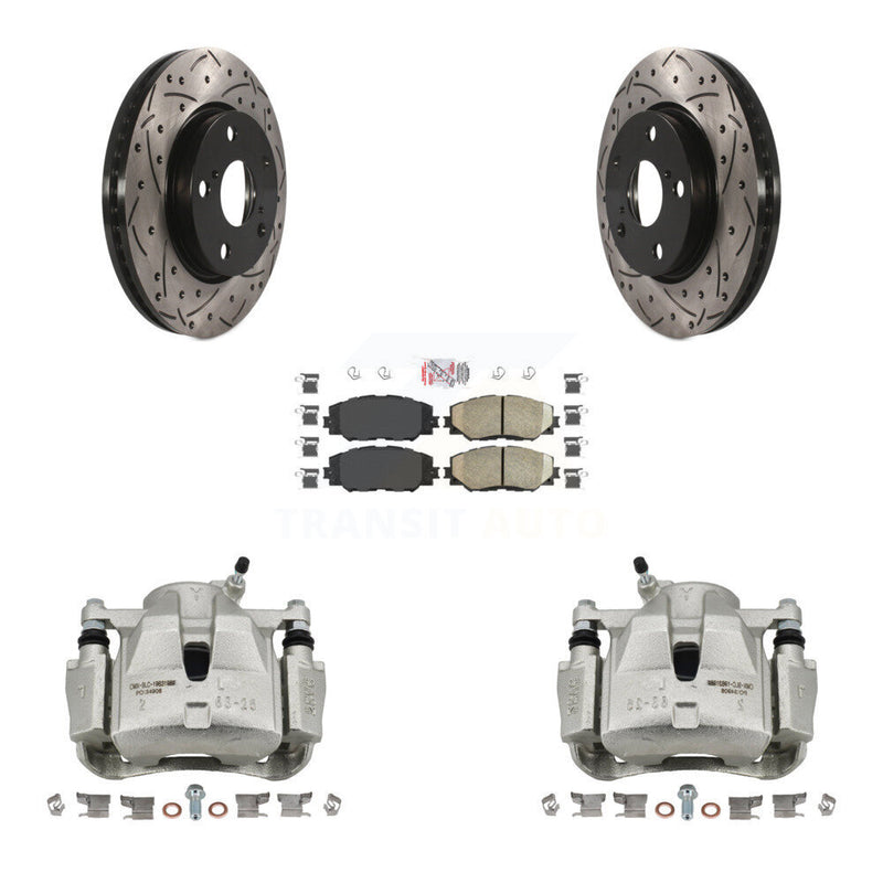 Transit Auto KCD-100018N Disc Brake Kit for 2008-2018 Toyota RAV4, Toyota Prius V, Lexus HS250h & more - Front product image