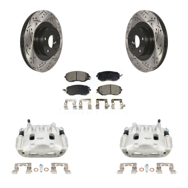 Transit Auto KCD-100018T Disc Brake Kit for 2011-2018 Subaru Crosstrek, Subaru Forester, Subaru Legacy & more - Front product image