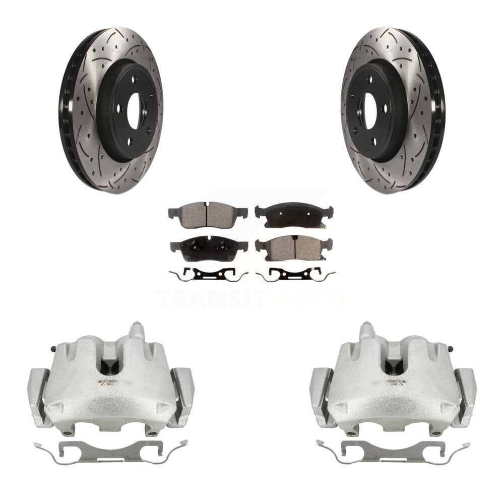 Transit Auto KCD-100022T Disc Brake Kit for 2011-2023 Dodge Durango, Jeep Grand Cherokee - Front product image