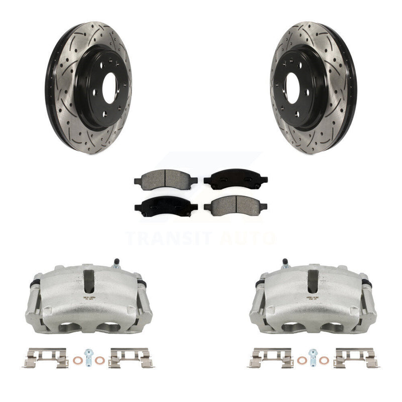 Transit Auto KCD-100026S Disc Brake Kit for 2007-2017 GMC Acadia Limited, Chevrolet Traverse, Buick Enclave & more - Front product image