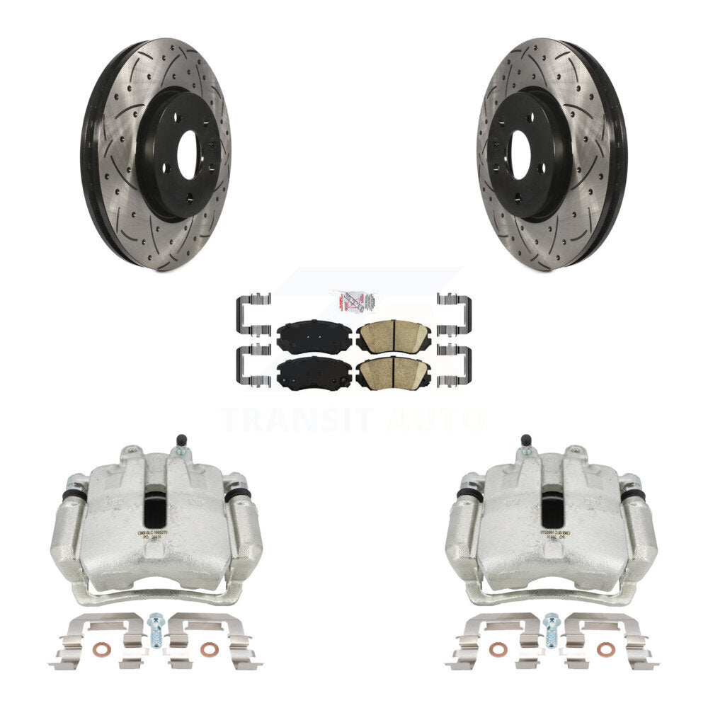 Transit Auto KCD-100027N Disc Brake Kit for 2010-2020 Chevrolet Equinox, Chevrolet Impala, Chevrolet Malibu & more - Front product image