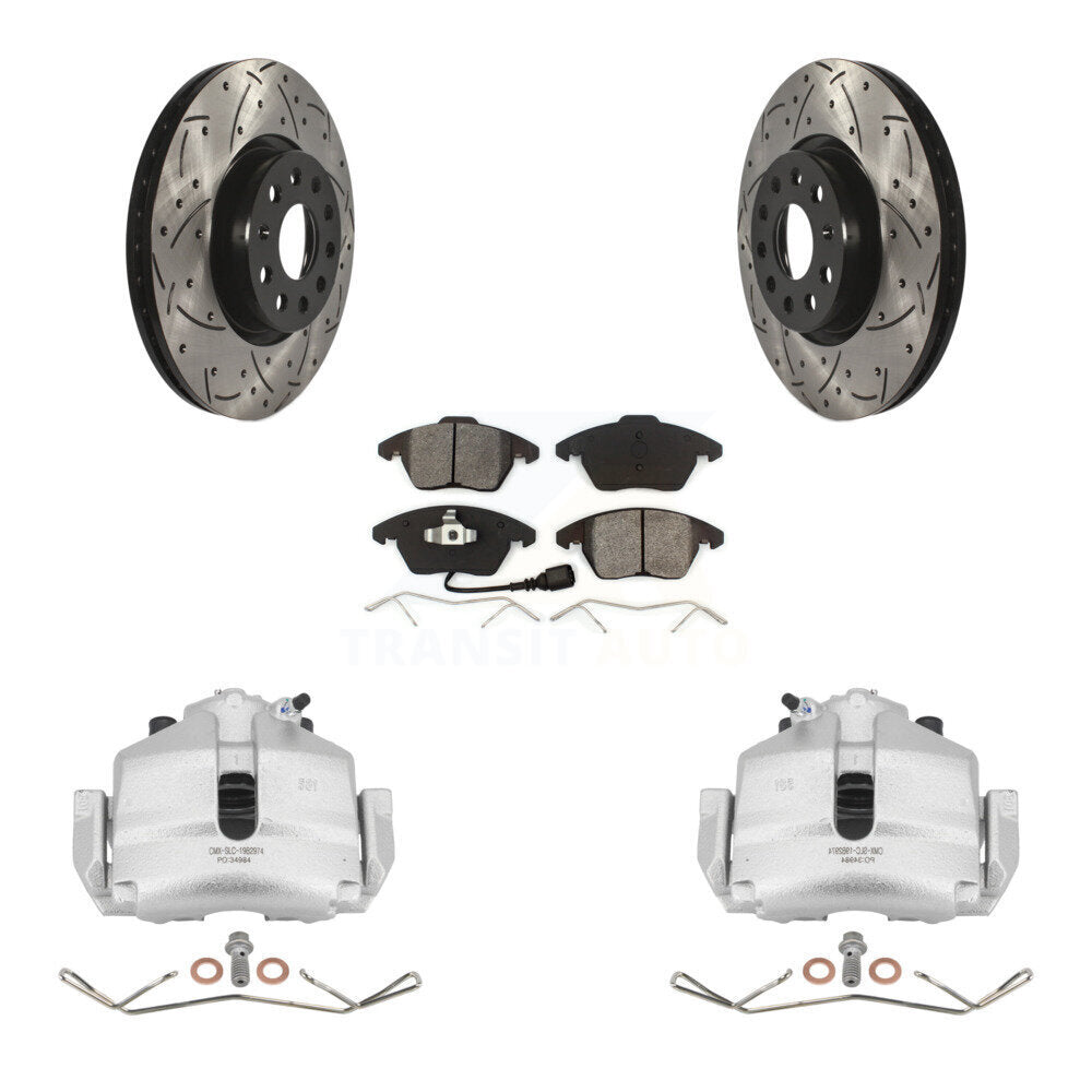 Transit Auto KCD-100027S Disc Brake Kit for 2006-2019 Volkswagen Beetle, Volkswagen Jetta, Audi A3 & more - Front product image