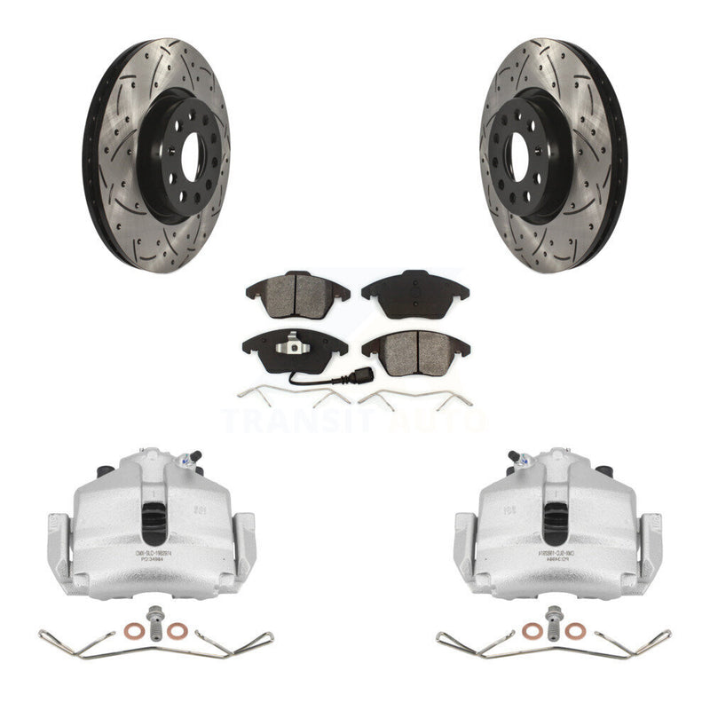 Transit Auto KCD-100027S Disc Brake Kit for 2006-2019 Volkswagen Beetle, Volkswagen Jetta, Audi A3 & more - Front product image