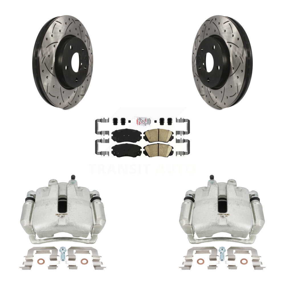 Transit Auto KCD-100028N Disc Brake Kit for 2010-2020 Chevrolet Equinox, Chevrolet Impala, Chevrolet Malibu & more - Front product image