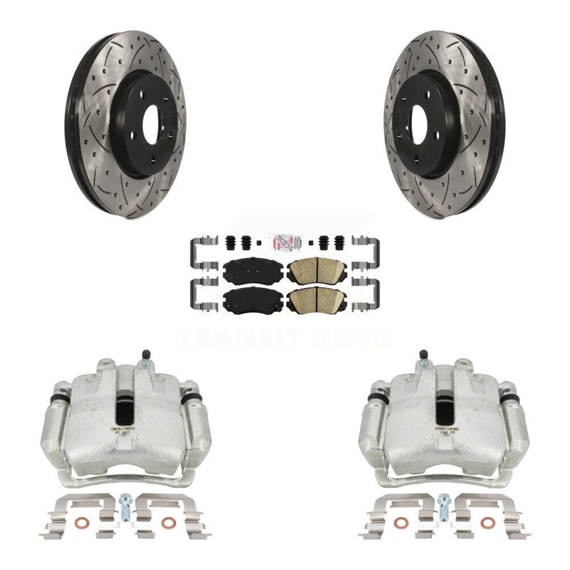 Transit Auto KCD-100028N Disc Brake Kit for 2010-2020 Chevrolet Equinox, Chevrolet Impala, Chevrolet Malibu & more - Front product image