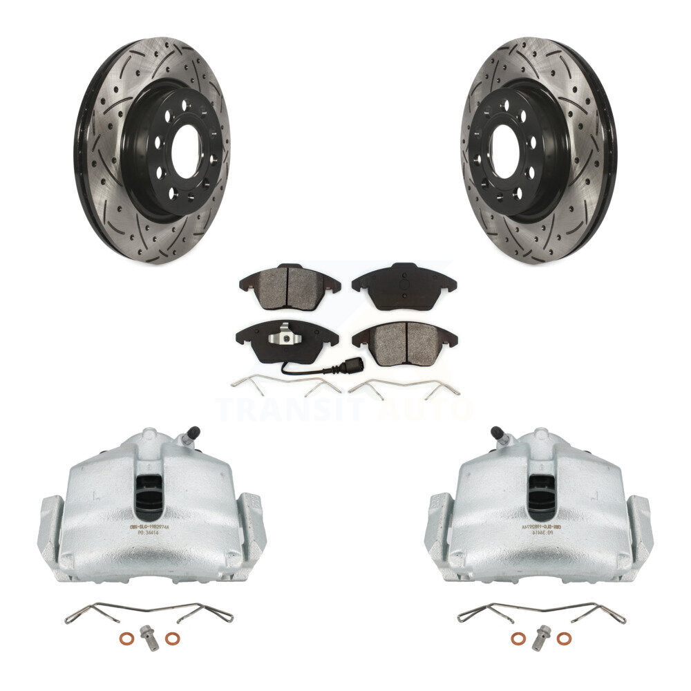 Transit Auto KCD-100033S Disc Brake Kit for 2011-2013 Volkswagen GTI, Audi A3 Quattro - Front product image