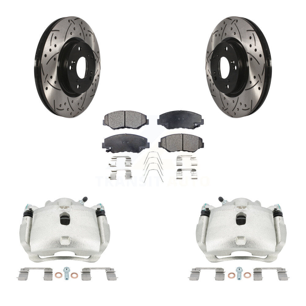 Transit Auto KCD-100034P Disc Brake Kit for 2012-2015 Acura ILX, Honda Civic - Front product image