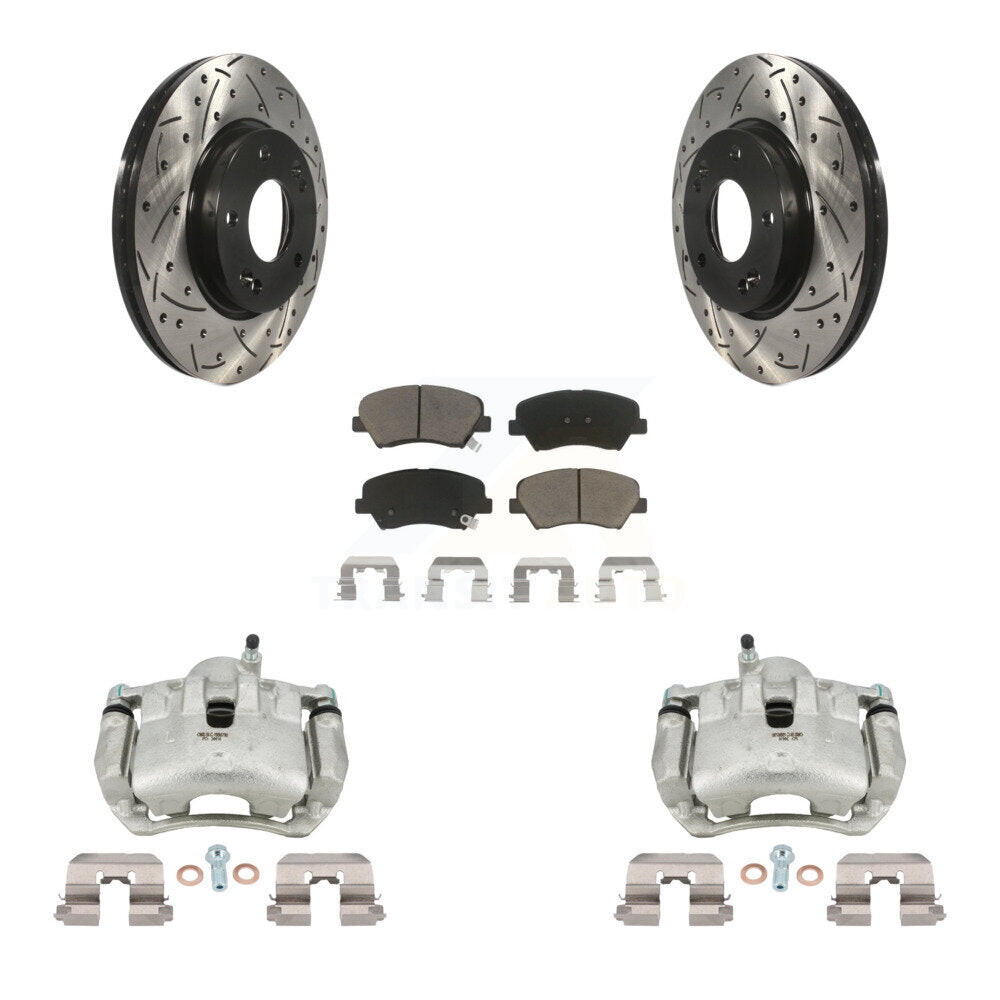 Transit Auto KCD-100036C Disc Brake Kit for 2013-2016 Hyundai Elantra GT, Kia Forte, Kia Forte5 & more - Front product image