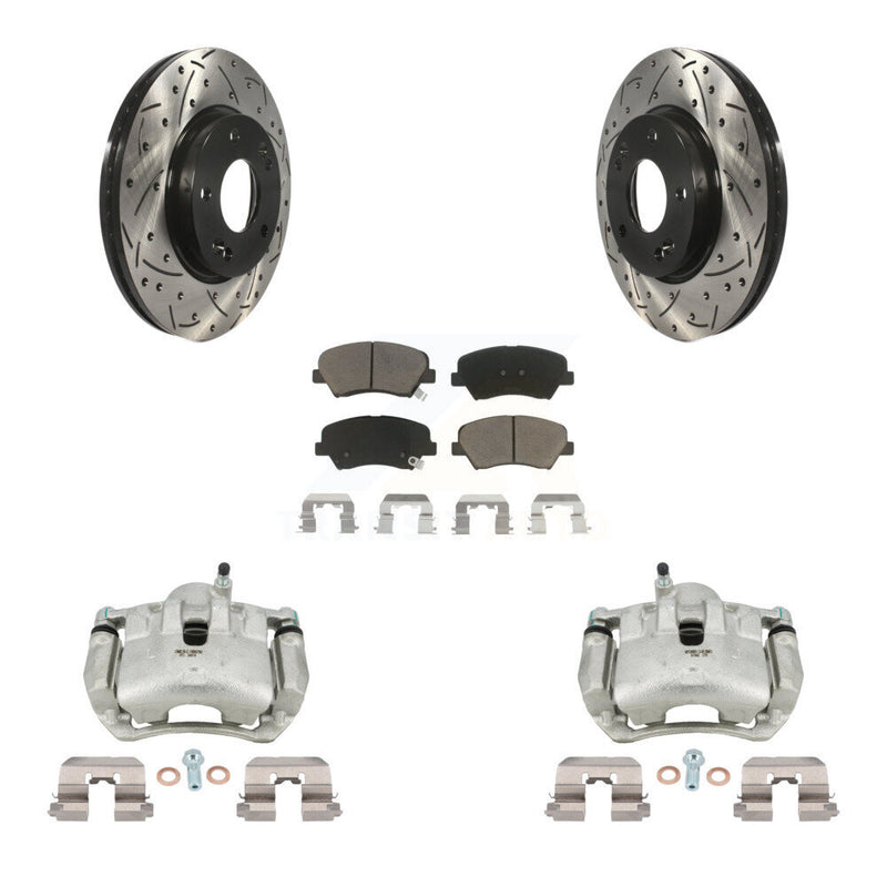 Transit Auto KCD-100036C Disc Brake Kit for 2013-2016 Hyundai Elantra GT, Kia Forte, Kia Forte5 & more - Front product image