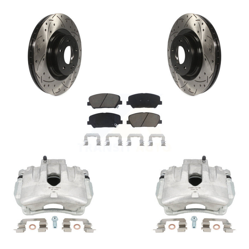 Transit Auto KCD-100037C Disc Brake Kit for 2014-2016 Hyundai Genesis Coupe - Front product image