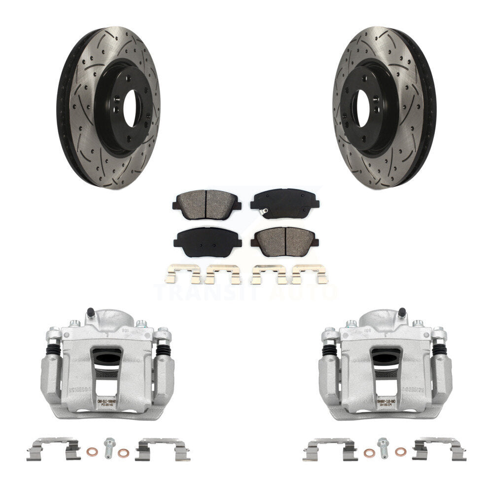 Transit Auto KCD-100038S Disc Brake Kit for 2011-2016 Kia Optima, Hyundai Sonata - Front product image