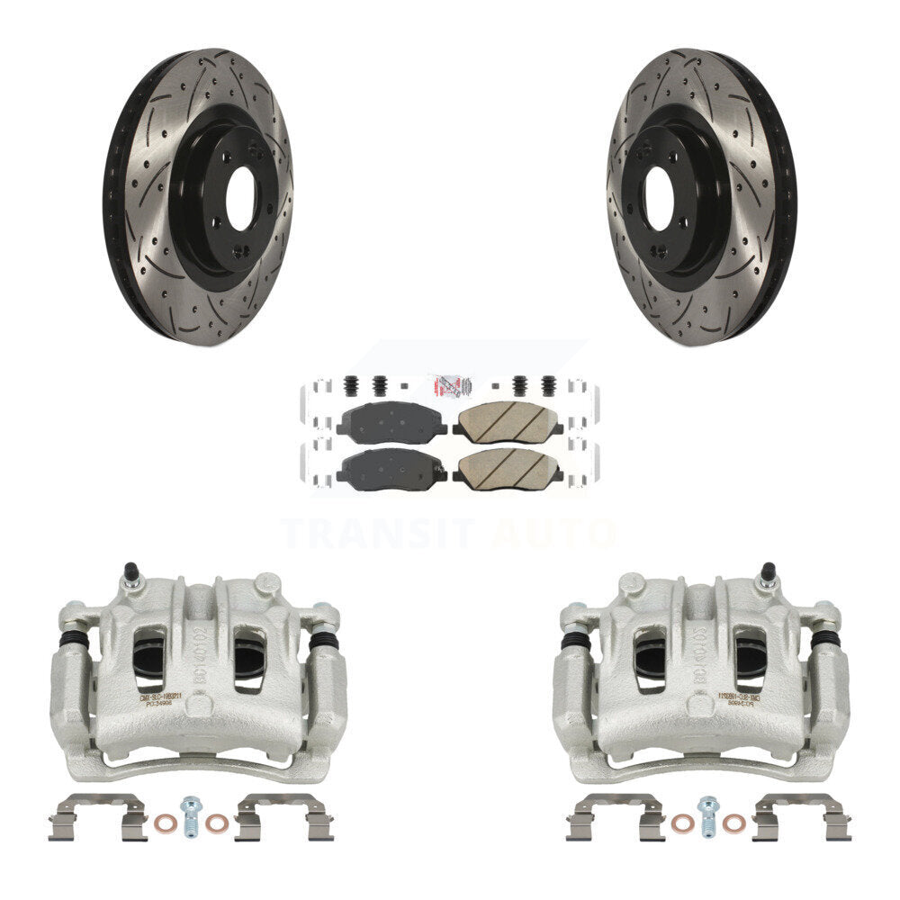 Transit Auto KCD-100040N Disc Brake Kit for 2013-2016 Hyundai Santa Fe, Hyundai Santa Fe XL - Front product image