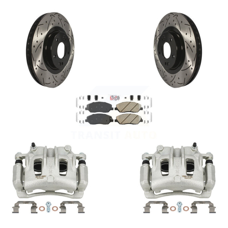 Transit Auto KCD-100040N Disc Brake Kit for 2013-2016 Hyundai Santa Fe, Hyundai Santa Fe XL - Front product image