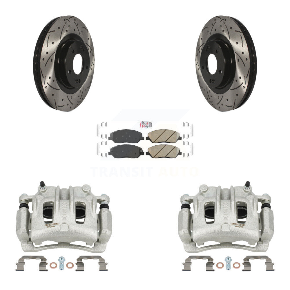 Transit Auto KCD-100041N Disc Brake Kit for 2013-2016 Hyundai Santa Fe, Hyundai Santa Fe XL - Front product image