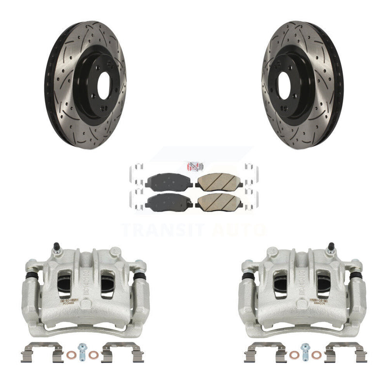Transit Auto KCD-100041N Disc Brake Kit for 2013-2016 Hyundai Santa Fe, Hyundai Santa Fe XL - Front product image