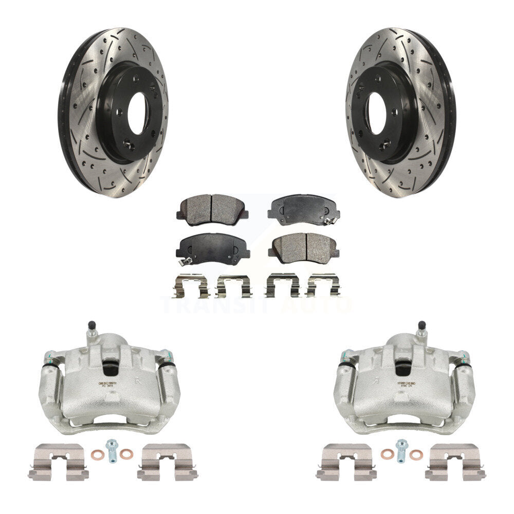 Transit Auto KCD-100041P Disc Brake Kit for 2012 Hyundai Veloster - Front product image