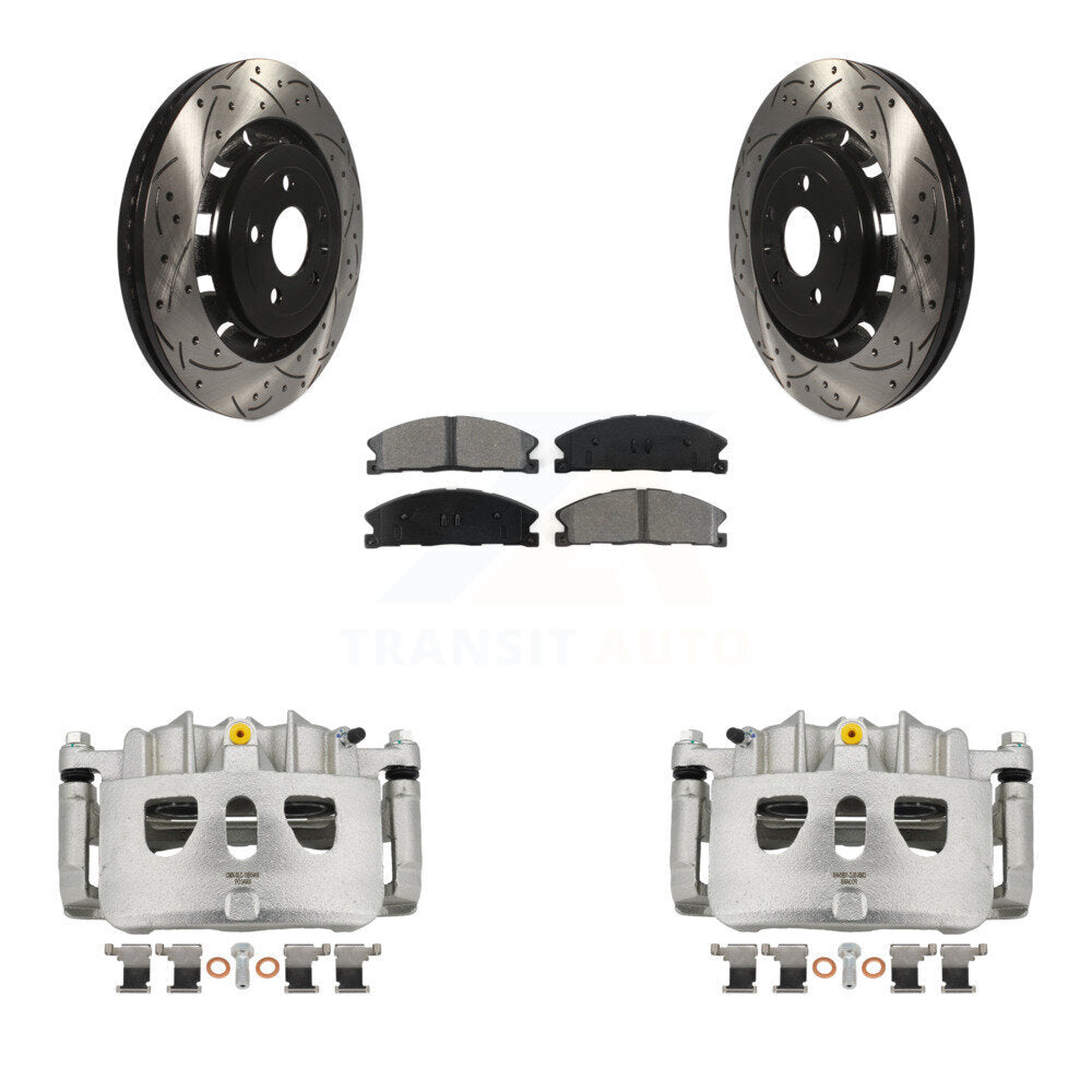 Transit Auto KCD-100041S Disc Brake Kit for 2013-2019 Ford Taurus, Ford Explorer, Ford Special Service Police Sedan & more - Front product image