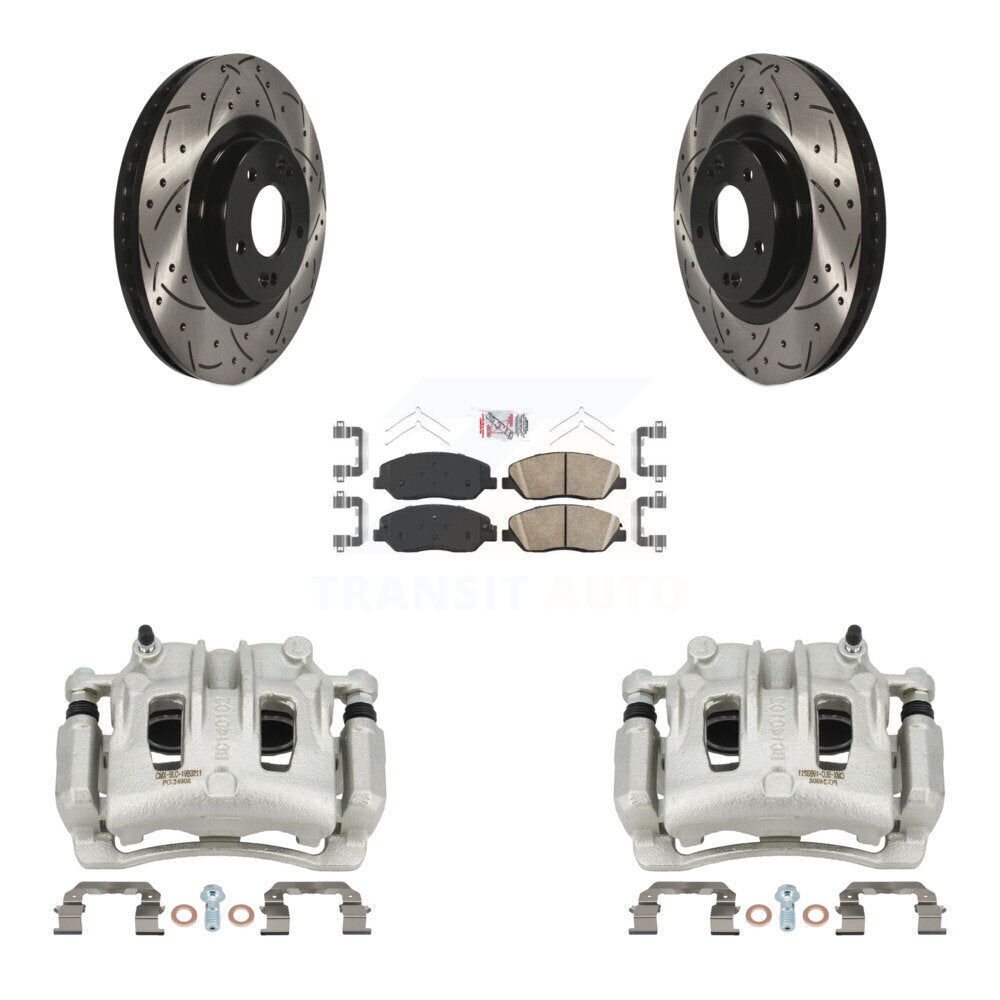 Transit Auto KCD-100042N Disc Brake Kit for 2017-2019 Hyundai Santa Fe, Hyundai Santa Fe XL - Front product image
