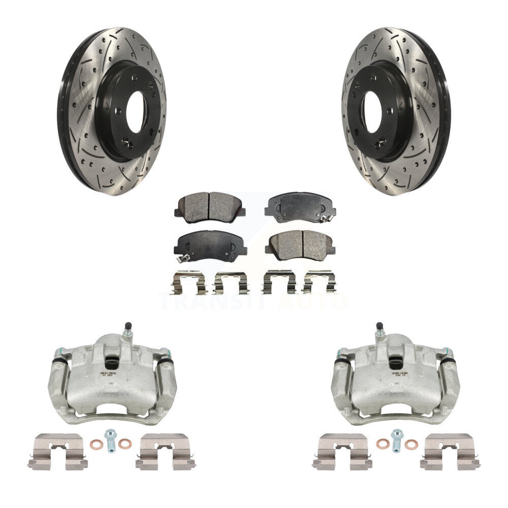 Transit Auto KCD-100042P Disc Brake Kit for 2013-2016 Hyundai Elantra GT, Kia Forte, Kia Forte5 & more - Front product image