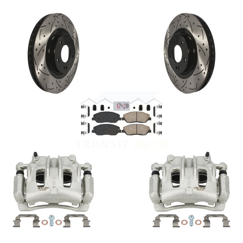 Transit Auto KCD-100043N Disc Brake Kit for 2017-2019 Hyundai Santa Fe, Hyundai Santa Fe XL - Front product image