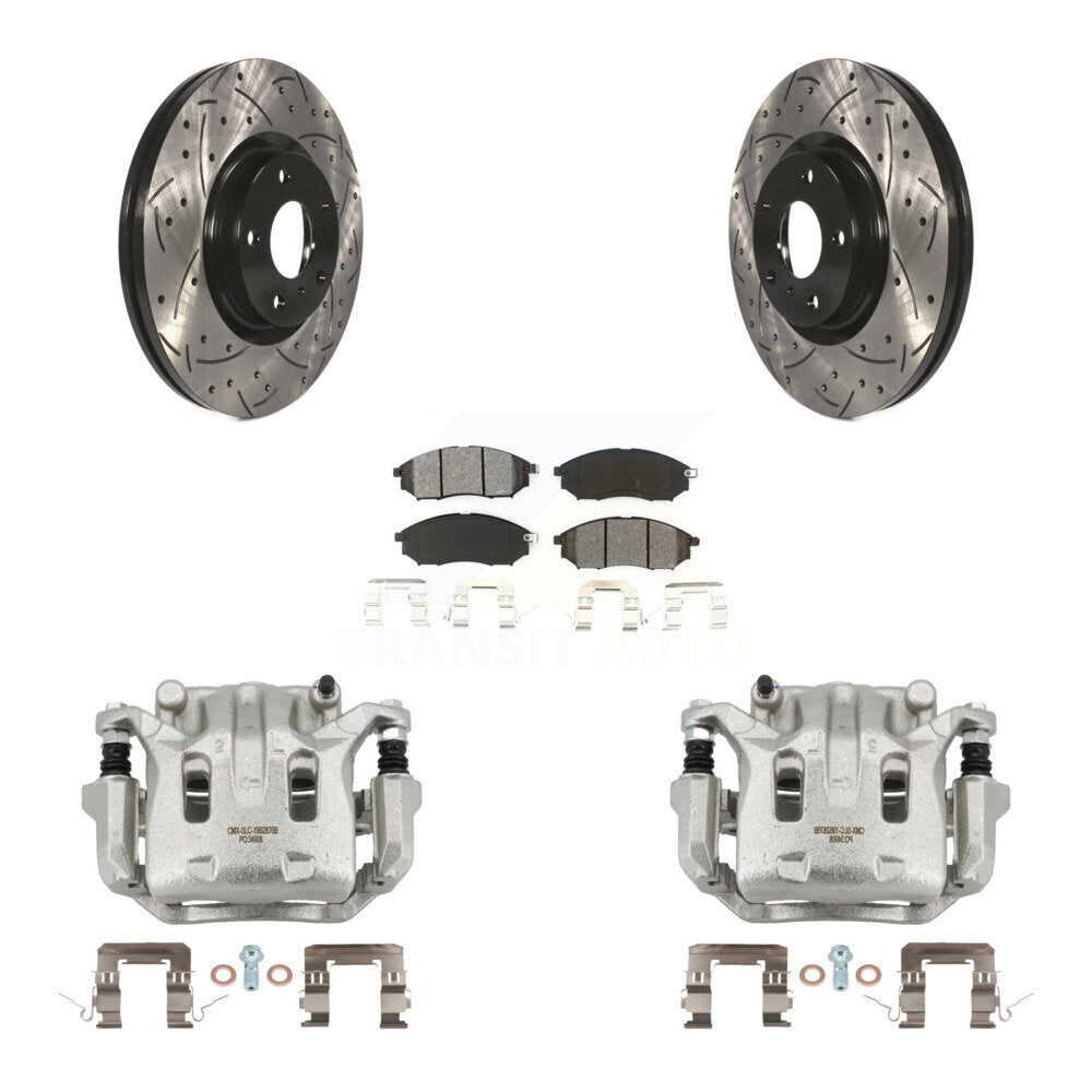 Transit Auto KCD-100050S Disc Brake Kit for 2006-2020 INFINITI Q40, INFINITI Q70L, INFINITI QX70 & more - Front product image