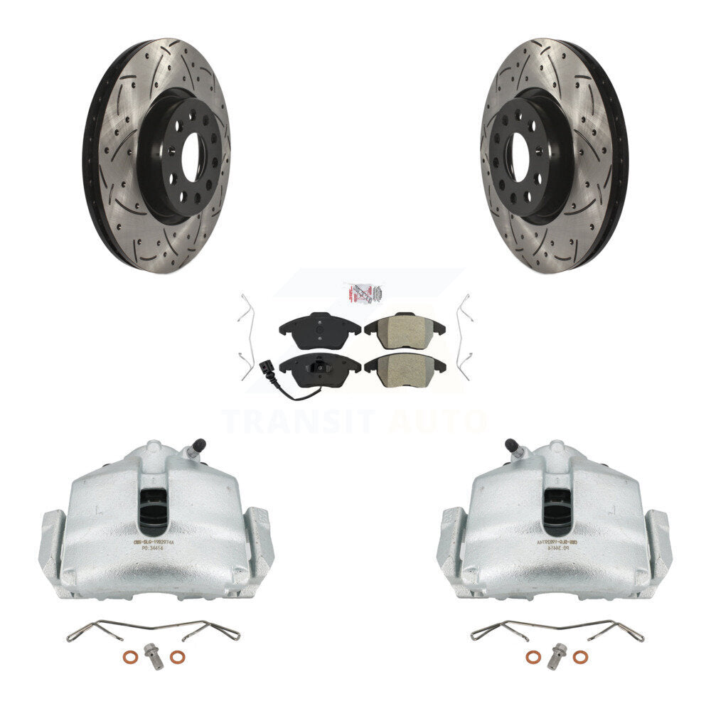 Transit Auto KCD-100054N Disc Brake Kit for 2005-2018 Volkswagen Beetle, Volkswagen Jetta, Volkswagen GTI & more - Front product image