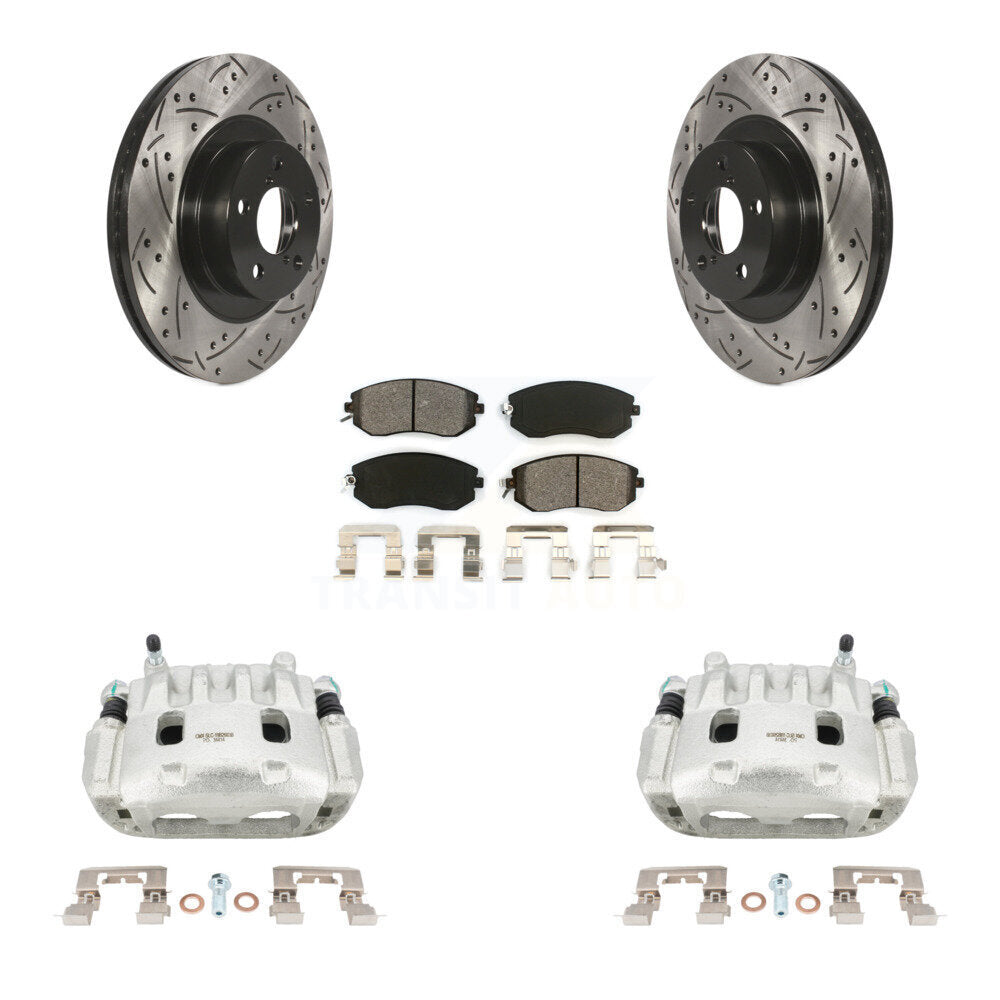 Transit Auto KCD-100055S Disc Brake Kit for 2011-2018 Subaru Crosstrek, Subaru Forester, Subaru Legacy & more - Front product image