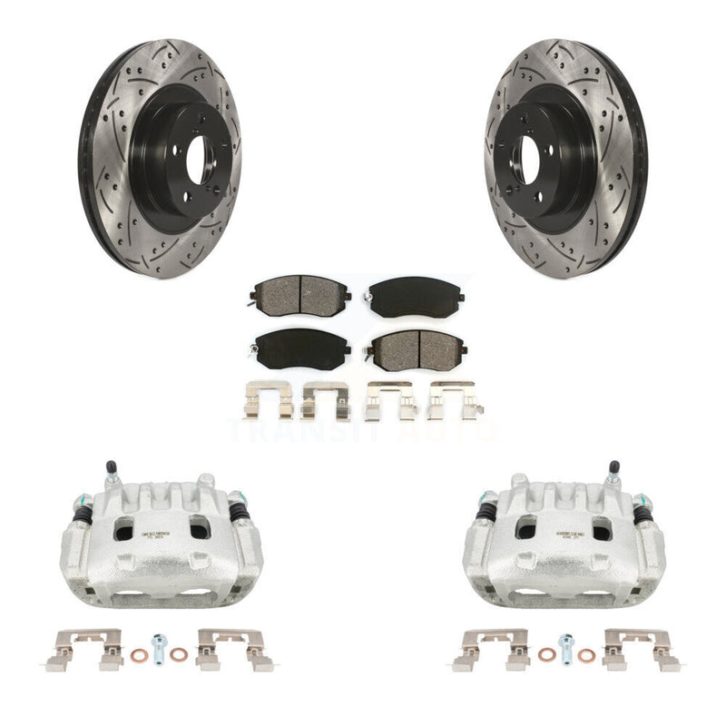 Transit Auto KCD-100055S Disc Brake Kit for 2011-2018 Subaru Crosstrek, Subaru Forester, Subaru Legacy & more - Front product image